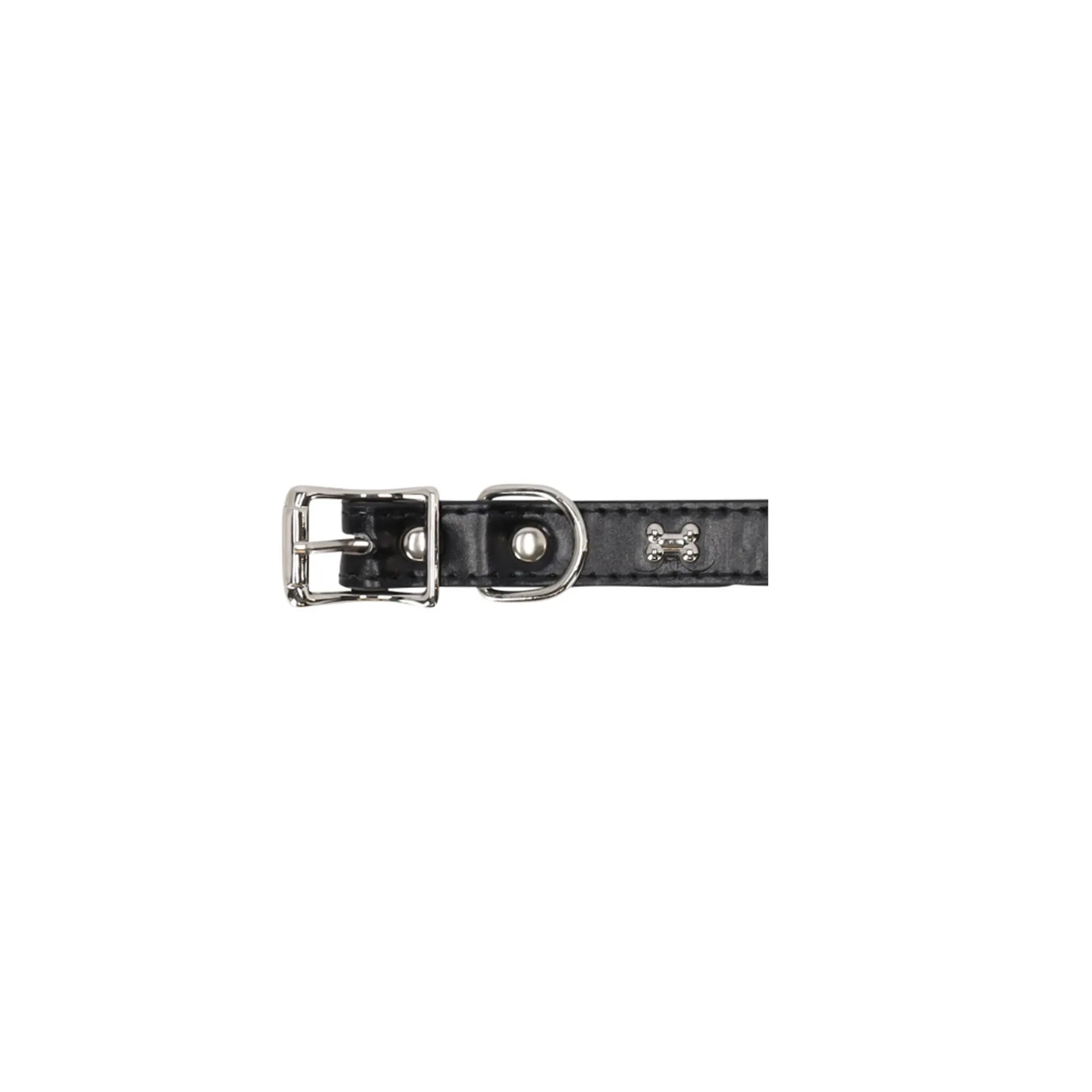 Halsband leder hond 40cm assorti