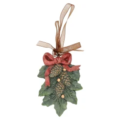 Hanger dennenappel groen 9 cm