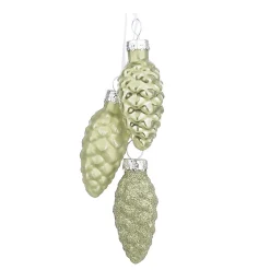Hanger dennenappels groen 3cm
