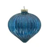 Hanger glas bal 10 cm blauw