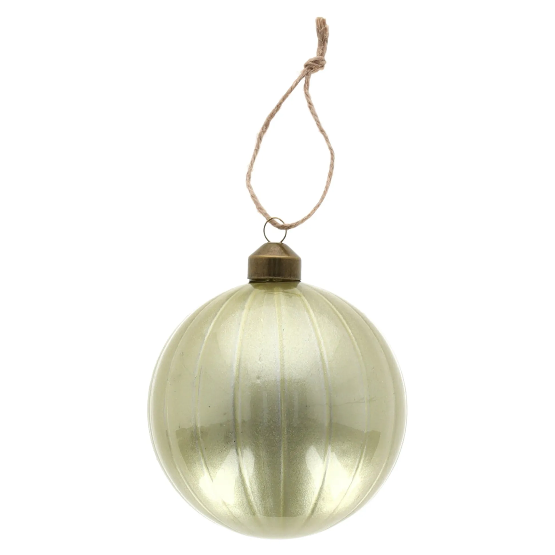 Hanger glas bal 10 cm groen