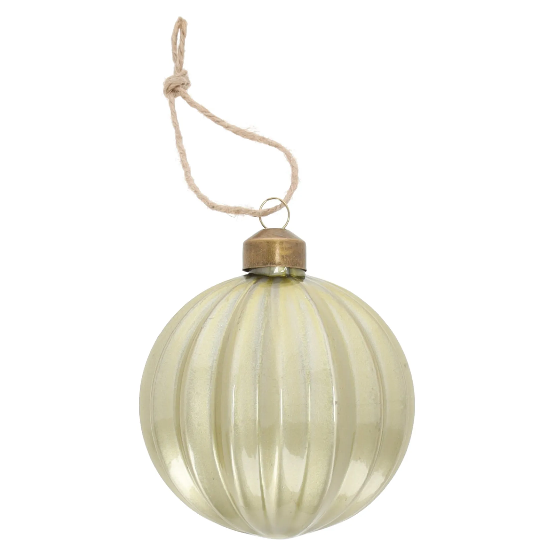 Hanger glas bal 8 cm groen