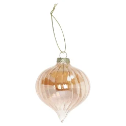 Hanger glas bal 8 cm koper
