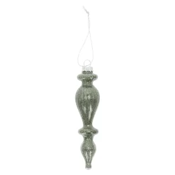 Hanger glas pegel 13 cm groen