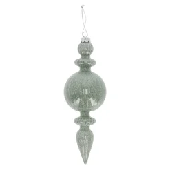 Hanger glas pegel 21 cm groen