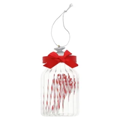Hanger glas snoeppot met zuurstok