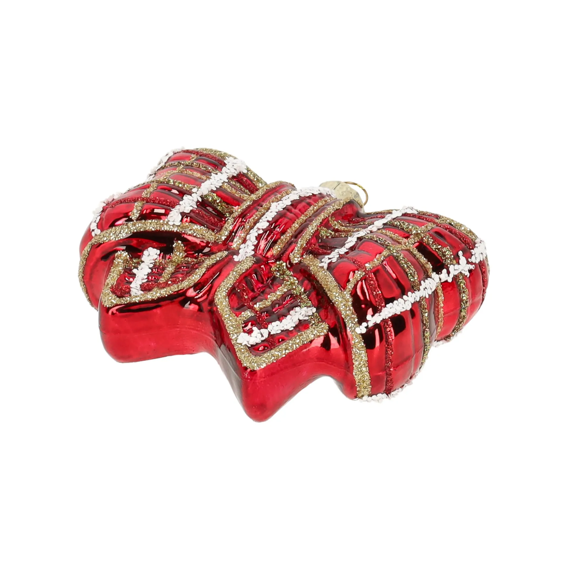 Hanger glas strik rood