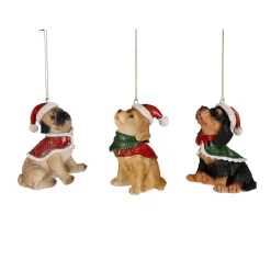 Hanger hond bruin 8cm
