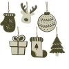 Hanger hout groen 8 cm