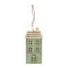 Hanger huis groen 14 x 7 cm
