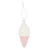 Hanger ijsje roze 6 x 13 cm