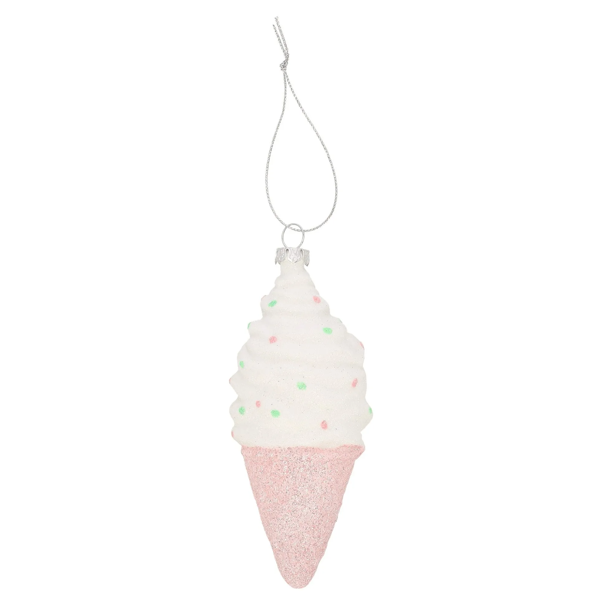 Hanger ijsje roze 6 x 13 cm