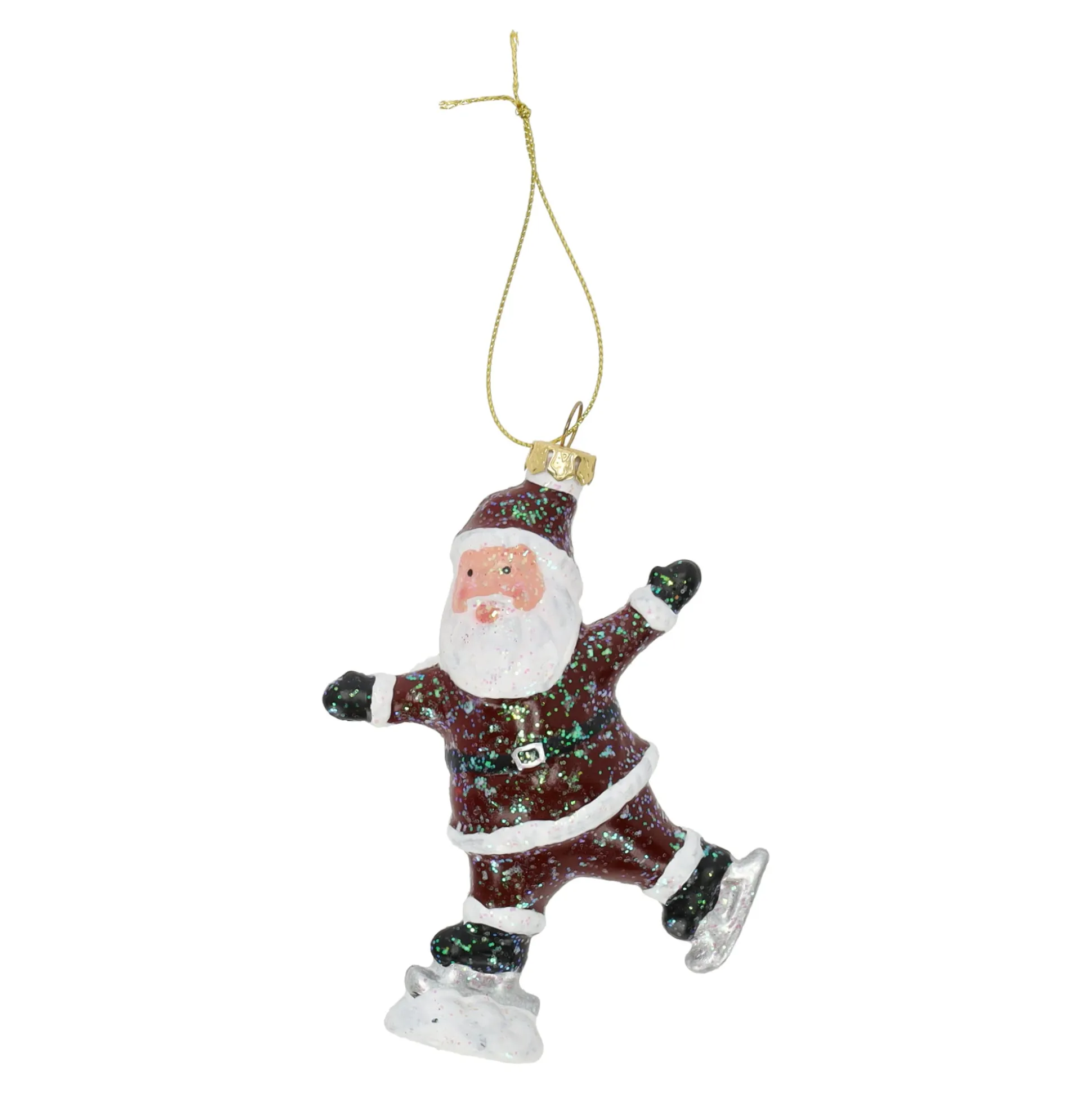 Hanger kerstman schaats 12 cm