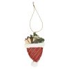 Hanger kerstmuts rood 11cm