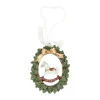 Hanger krans hobbelpaard groen 9 cm