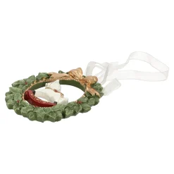 Hanger krans hobbelpaard groen 9 cm