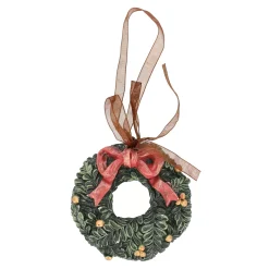Hanger krans strik rood 8 cm