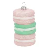 Hanger macaron roze groen 5 x 8 cm