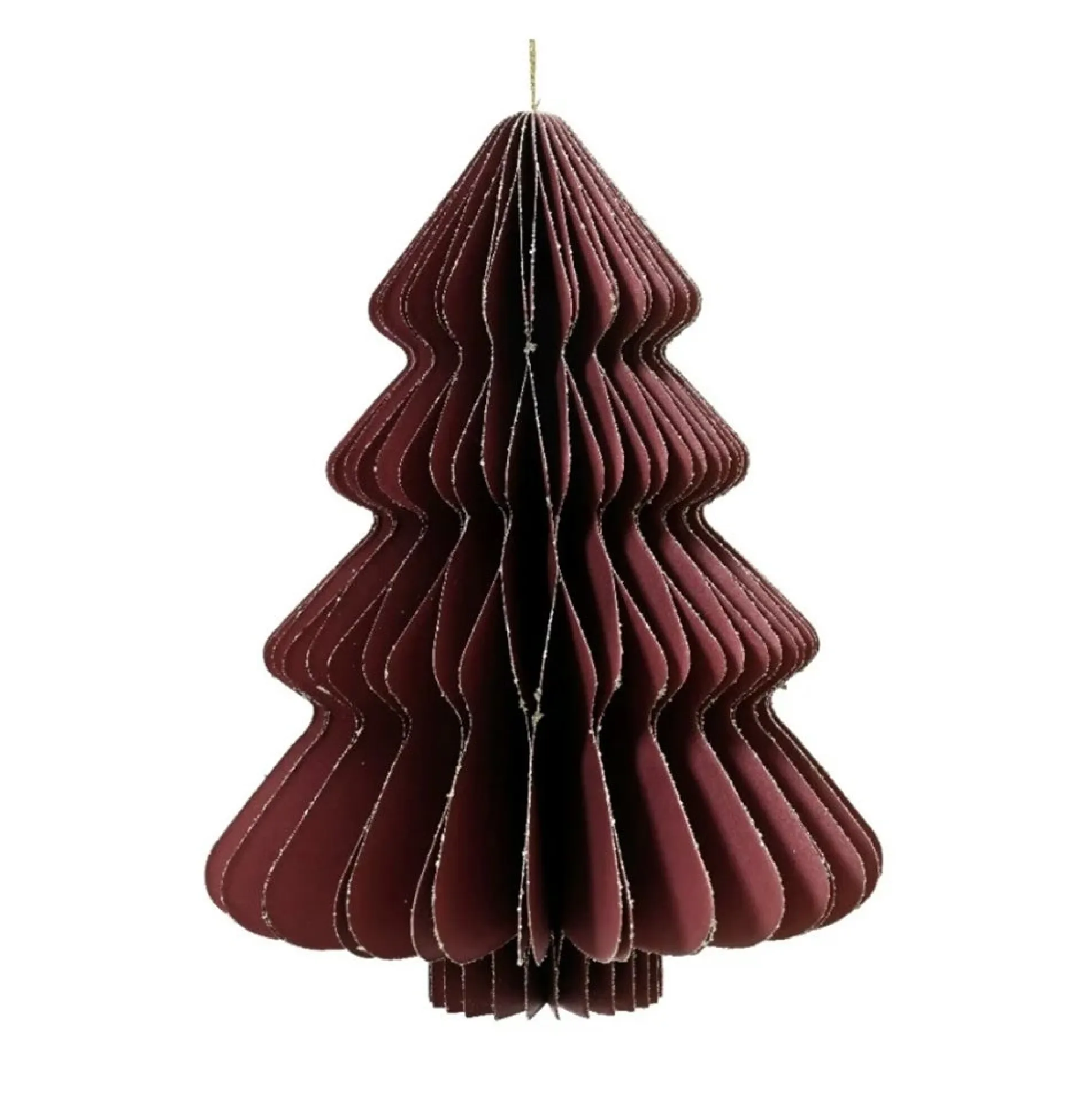 Hanger papier boom maroon 15 cm