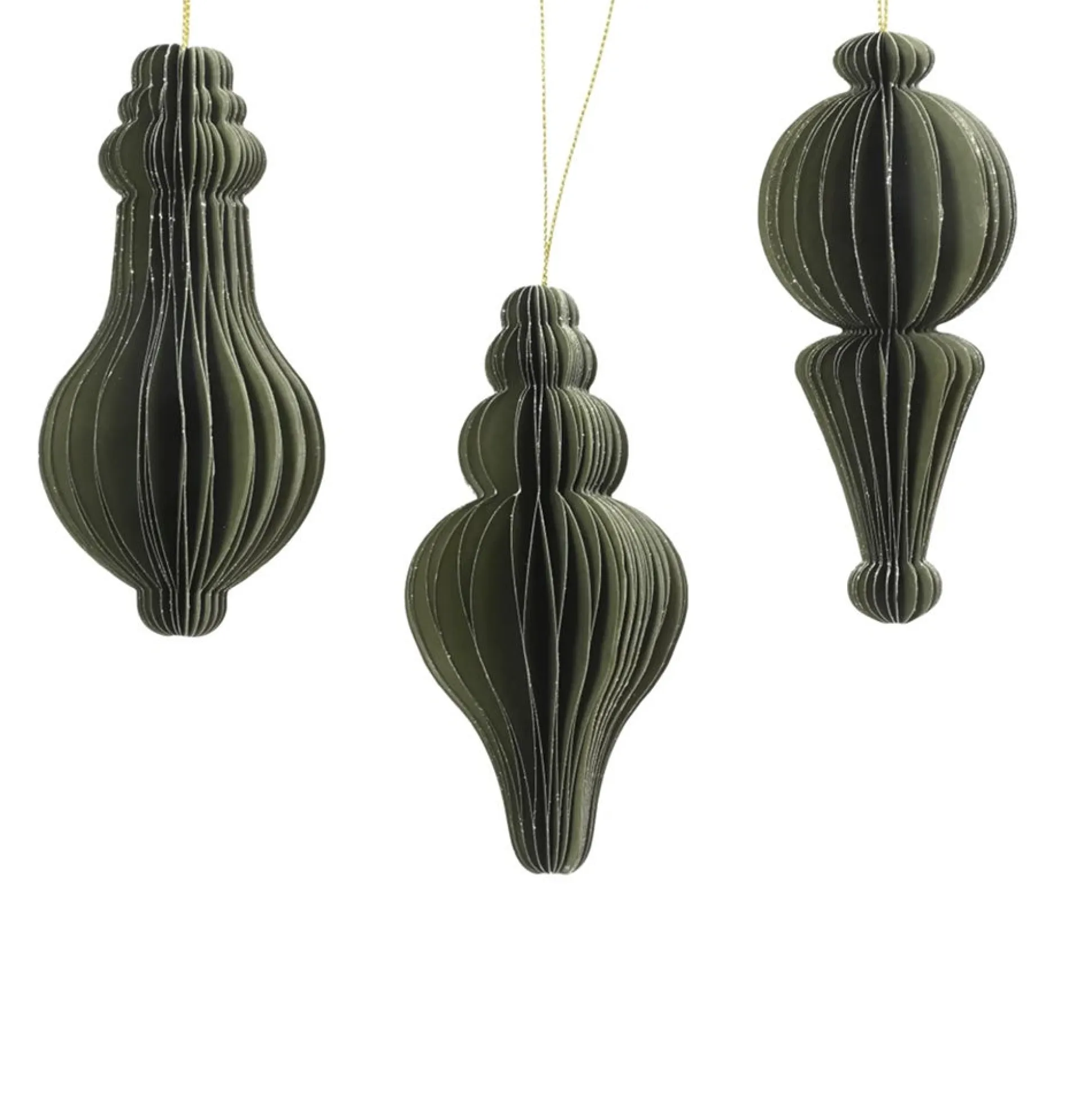 Hanger papier pegel groen 12 cm
