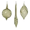 Hanger pegel glas groen 13 cm