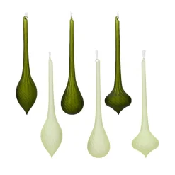 Hanger pegel glas mat groen 31 cm