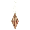 Hanger pegel rood goud 6 x 12 cm