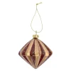 Hanger pegel rood goud 8 x 7 cm