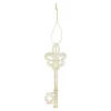 Hanger sleutel champagne 5 x 14 cm