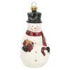 Hanger sneeuwman cadeau 6 x 11 cm