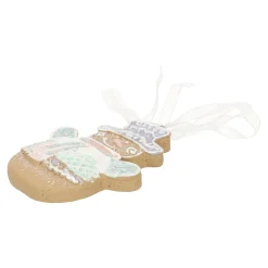 Hanger sneeuwman gingerbread 9 cm