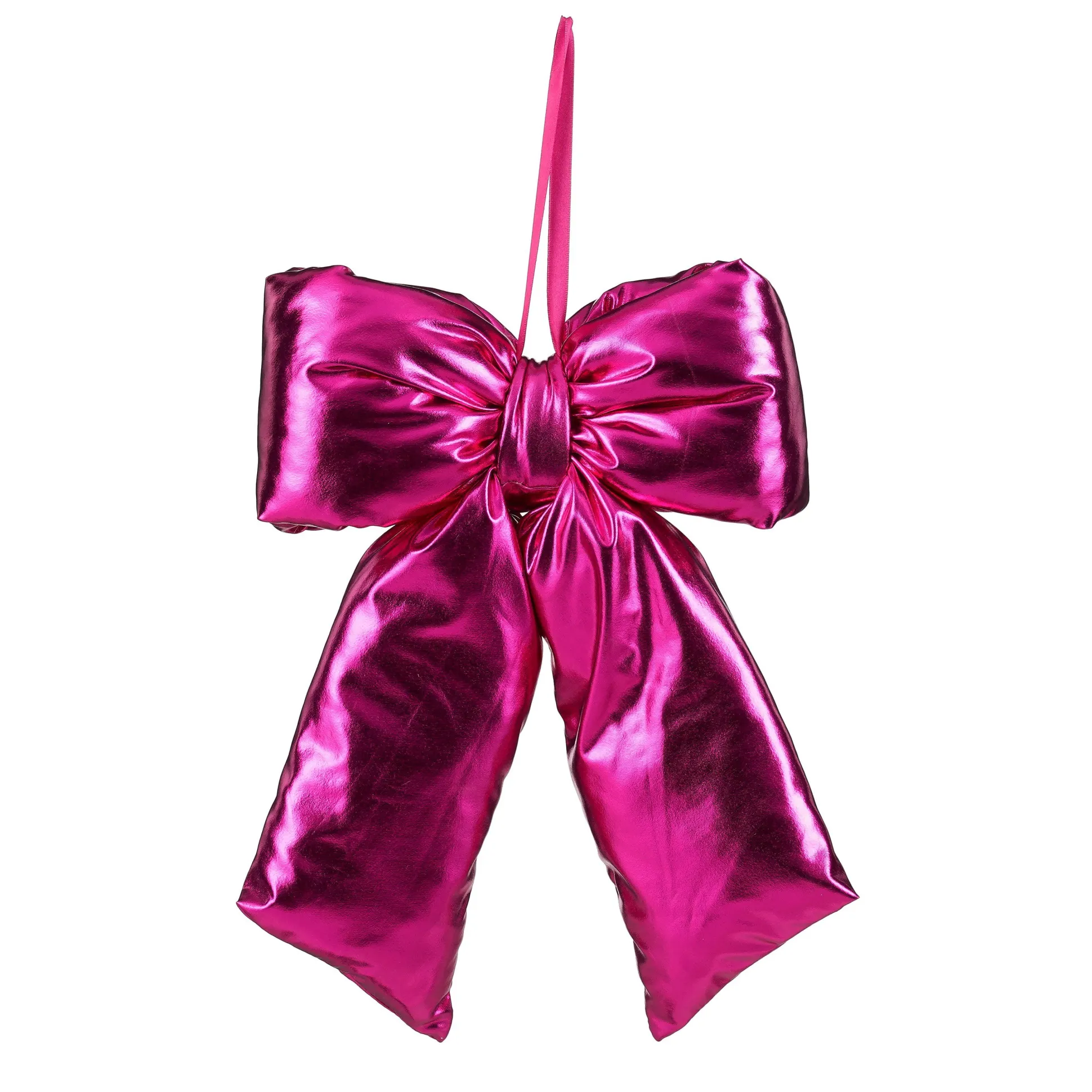 Hanger strik fuchsia 19x16x3cm