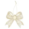Hanger strik goud 12 x 10 cm