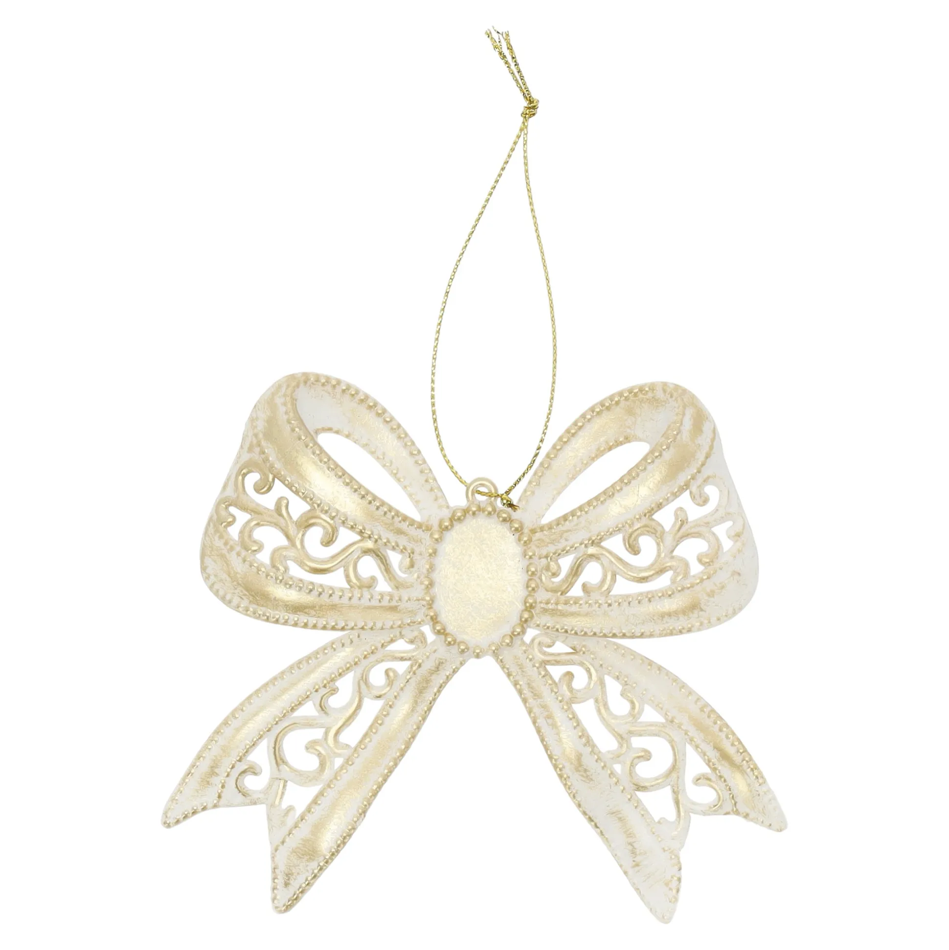 Hanger strik goud 12 x 10 cm