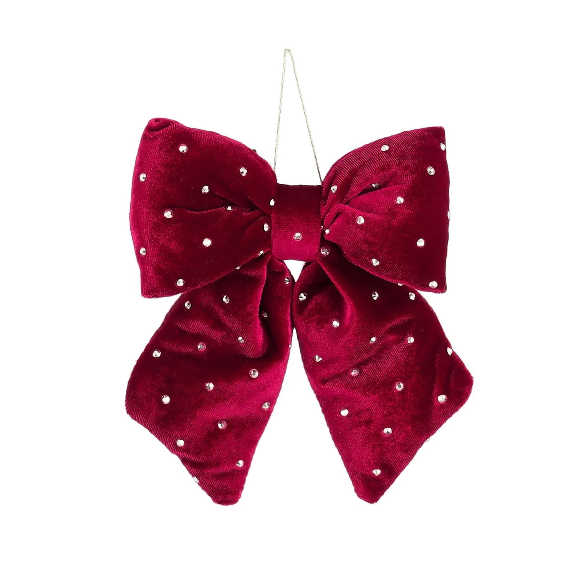 Hanger strik rood 15x17cm