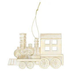 Hanger trein champagne 12 x 8 cm
