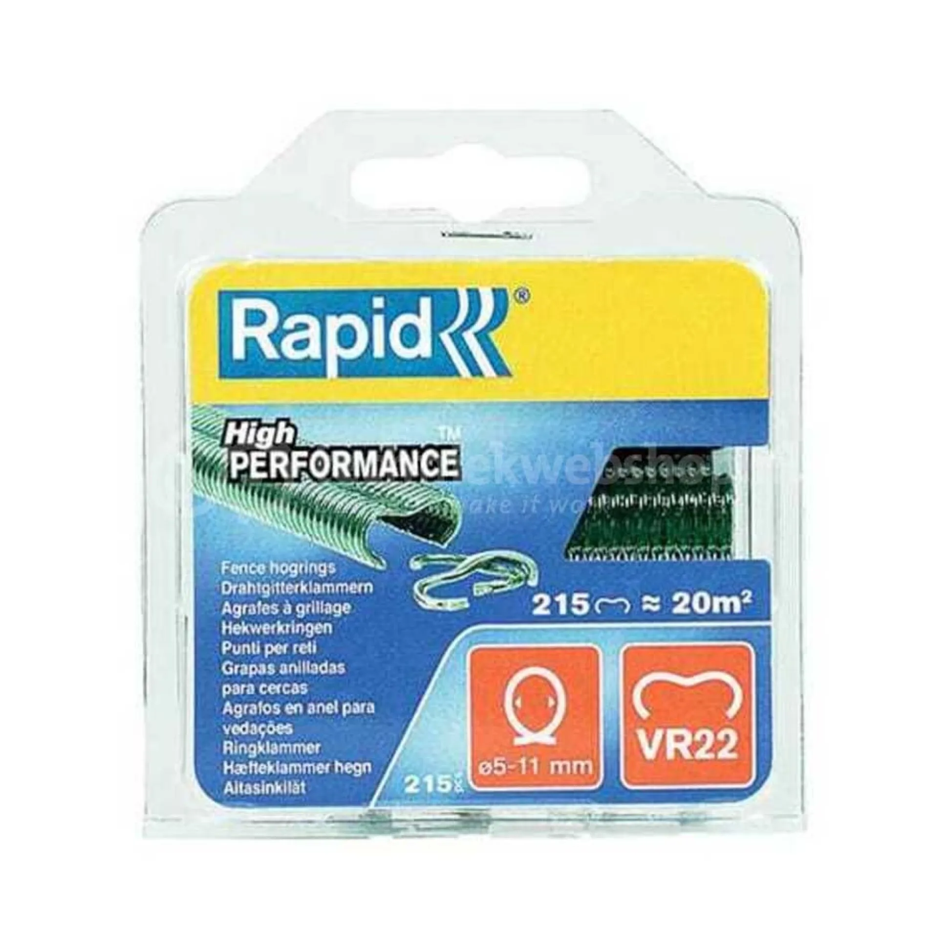 Hogring VR22 groen 215st Rapid