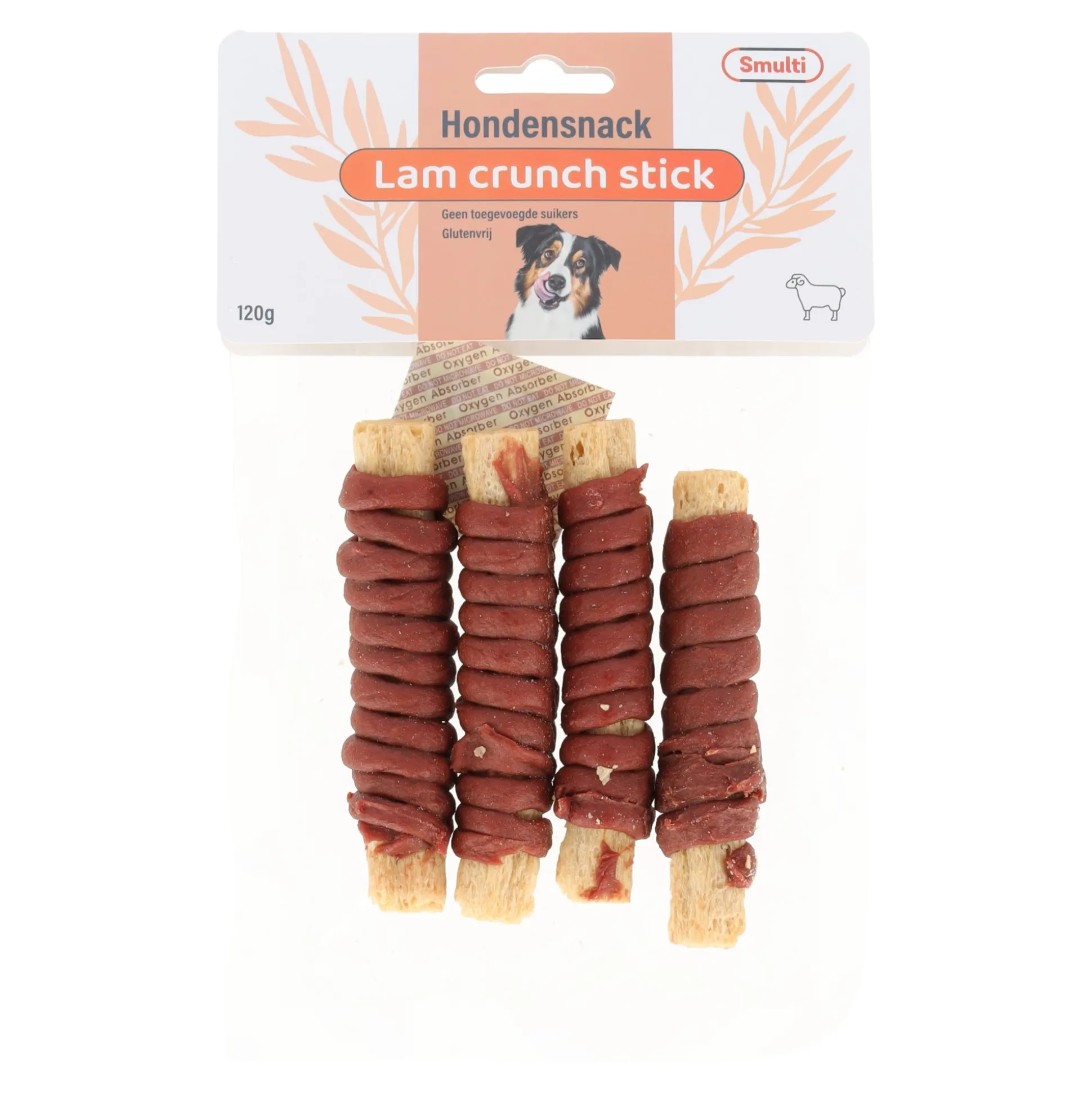 Hondensnack crunch stick lam 85g