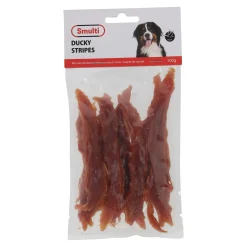 Hondensnack duck stripes 100G