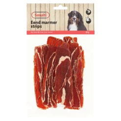 Hondensnack eend marmer strips 85g