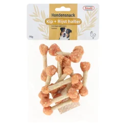 Hondensnack halter kip met rijst 170g