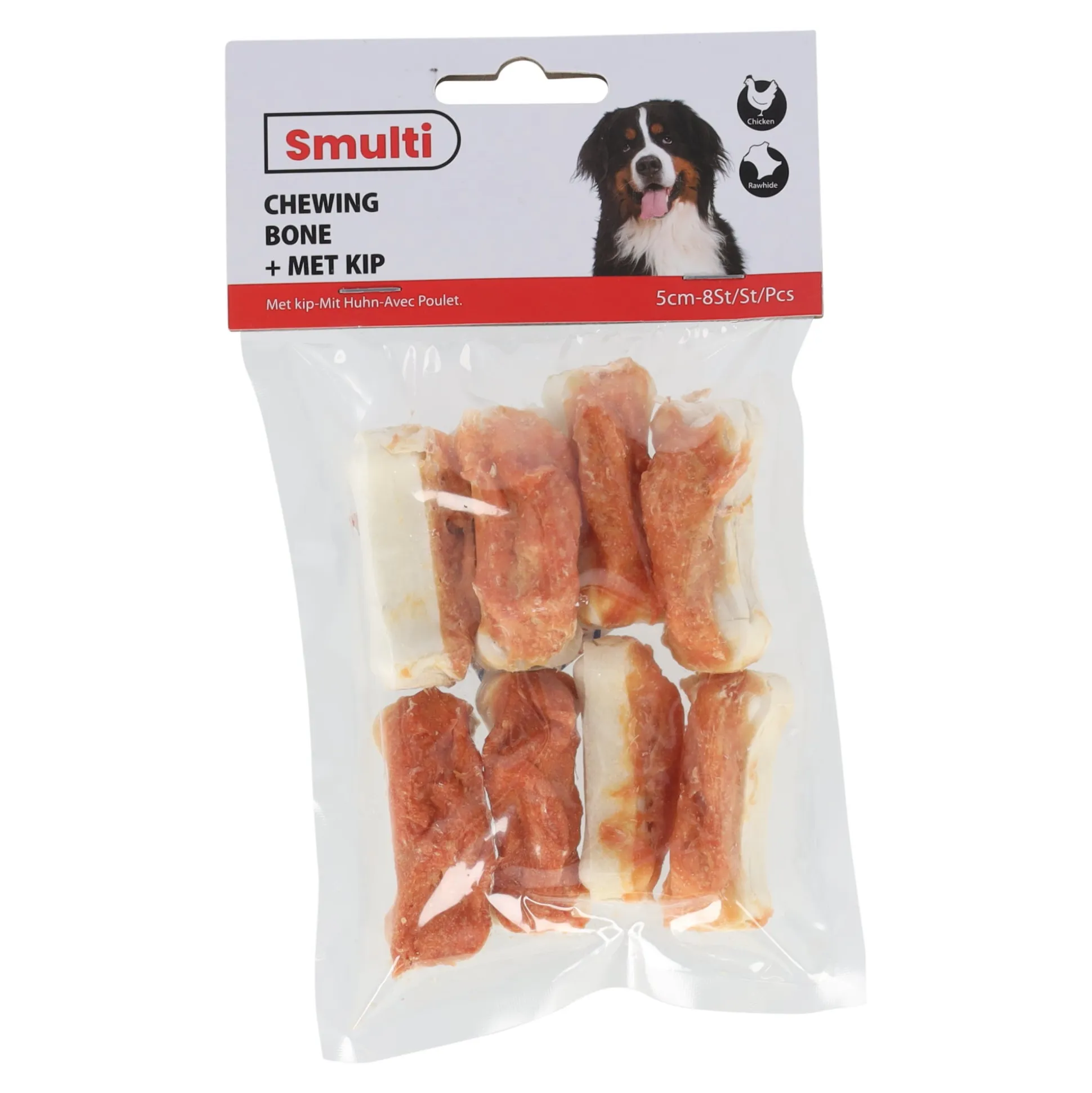 Hondensnack kip bot 5cm 8st