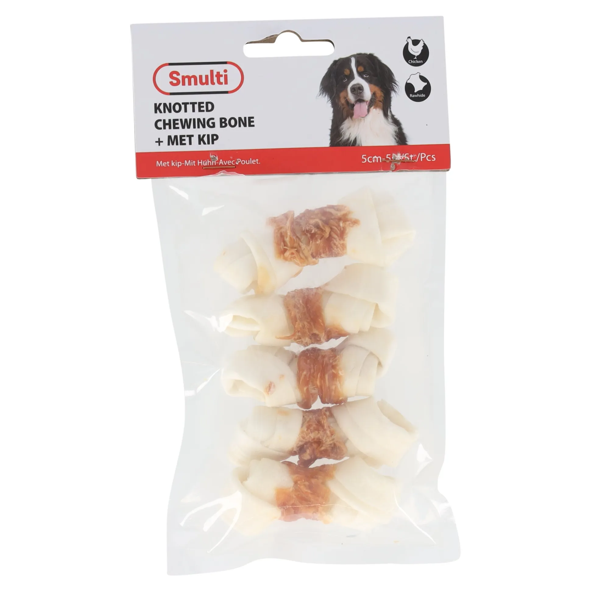 Hondensnack kip knoopbeen 5 cm 5st