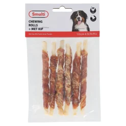 Hondensnack kip stick 12cm 6st