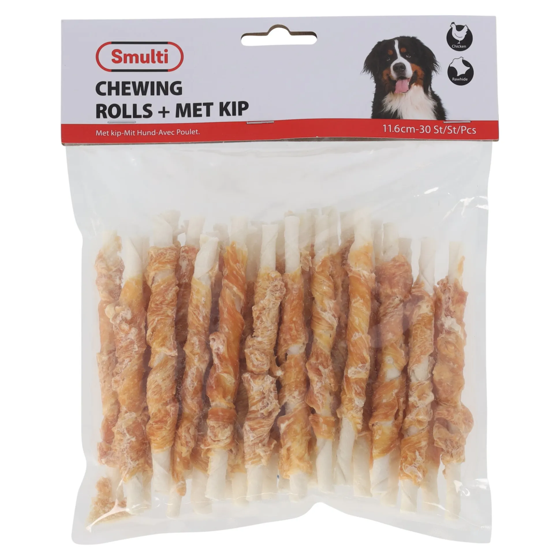 Hondensnack kip stick 12cm 30st