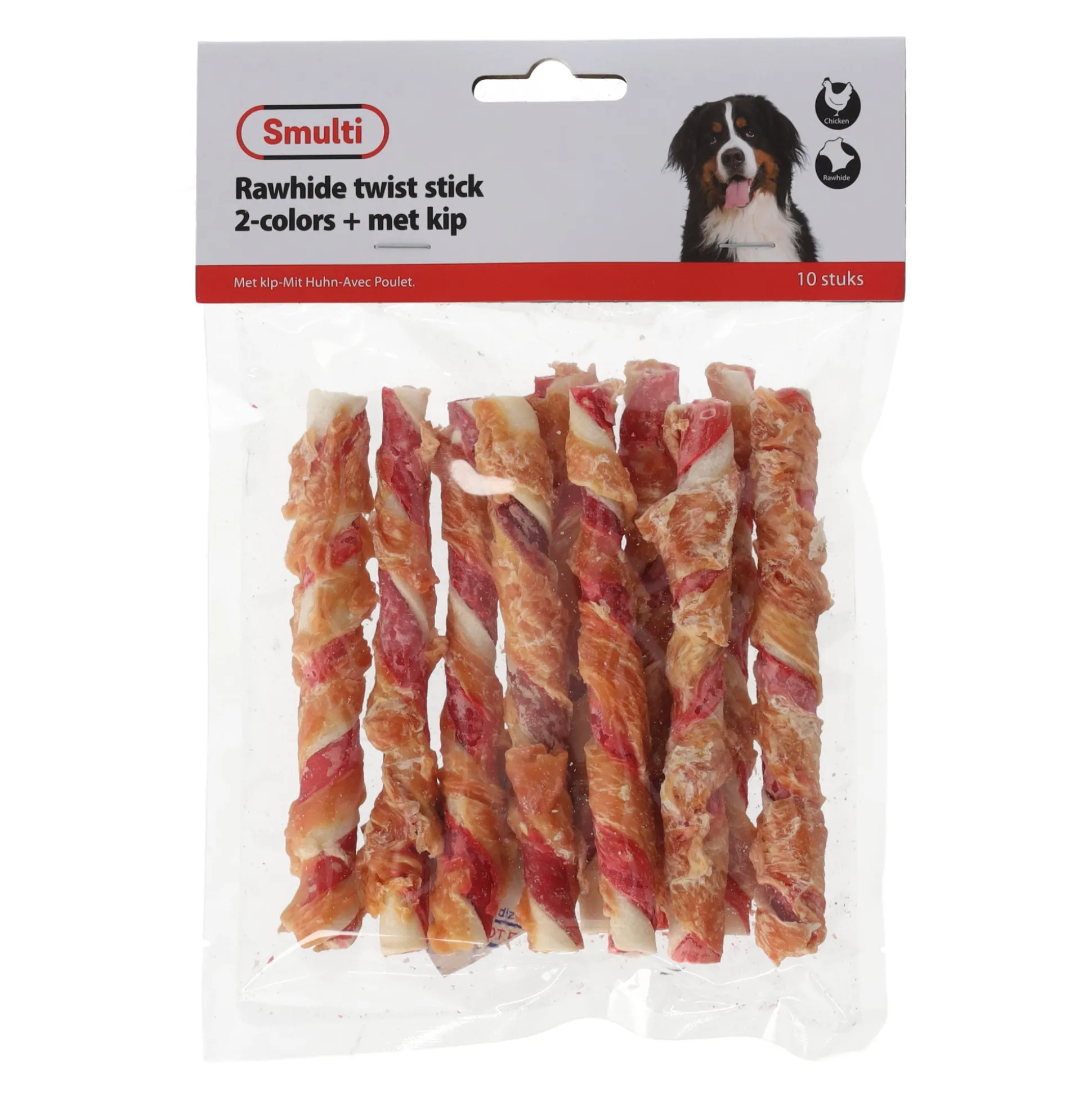 Hondensnack kip stick 12cm duo 10st