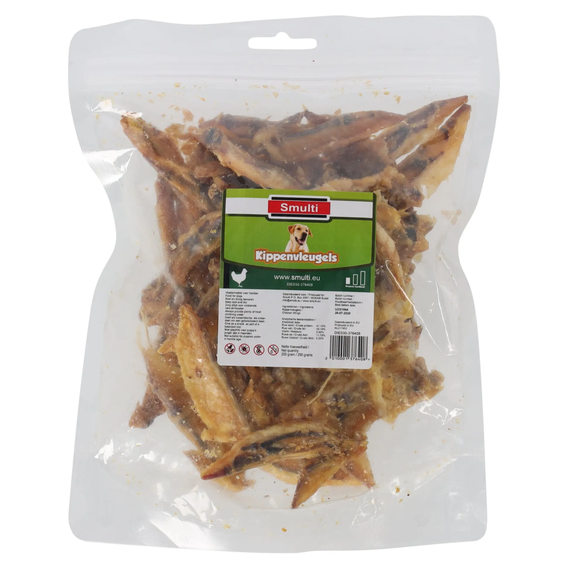 Hondensnack kippenvleugel 200g