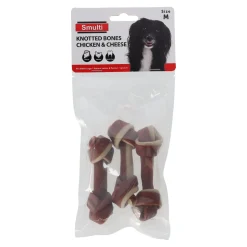 Hondensnack knoopbeen kip met kaas 3st M