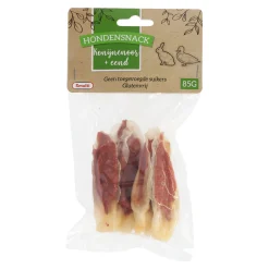 Hondensnack konijnoor+eend 85G