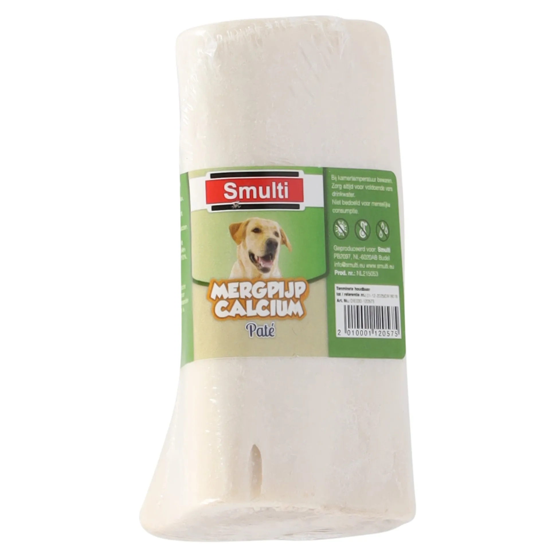 Hondensnack mergpijp calcium pate